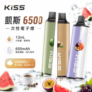 凱斯 KIS5 6500口一次性電子煙 ｜ 磁吸雙口味混搭 13ml油倉 ｜ Type-C快充 Mesh雙芯 14款口味